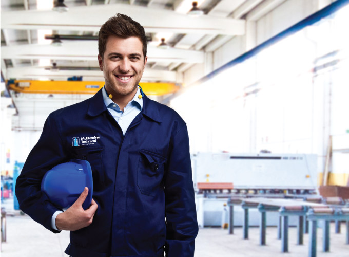 McElwaine Technical worker on site